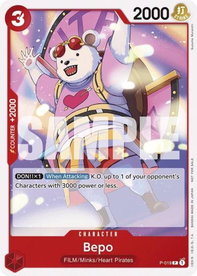 Bepo (Tournament Pack Vol. 7) P-019 One Piece Promotion Cards Card