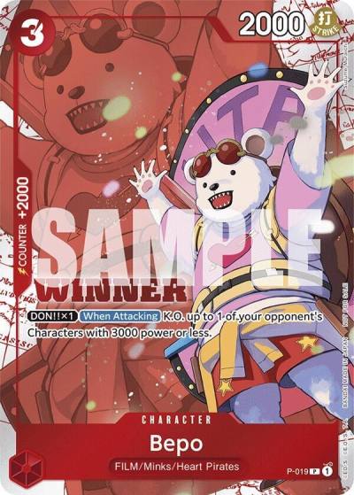 Bepo (Winner Pack Vol. 7) P-019 One Piece Promotion Cards Card