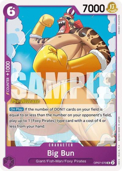Big Bun OP07-070 500 Years in the Future Pre-Release Cards Card