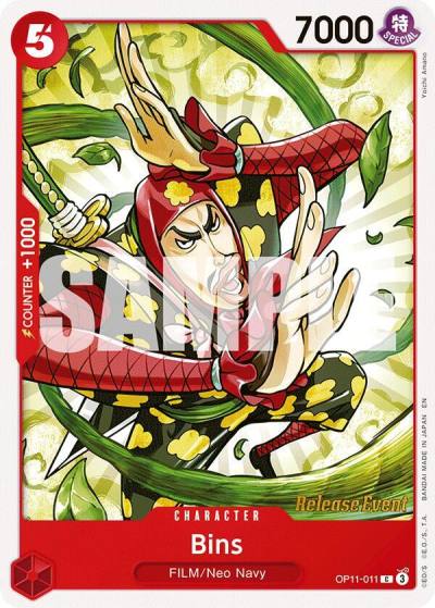 Bins OP11-011 A Fist of Divine Speed Release Event Cards Card