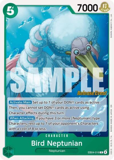 Bird Neptunian EB04-016 The Azure Sea's Seven Release Event Cards Card