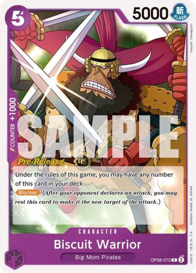 Biscuit Warrior OP08-072 Two Legends Pre-Release Cards Card