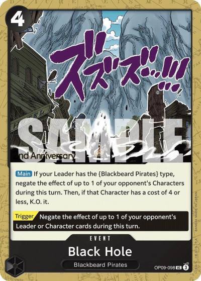 Black Hole OP09-098 Emperors in the New World: 2nd Anniversary Tournament Cards Card