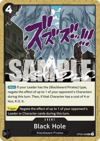 Black Hole OP09-098 Emperors in the New World Card