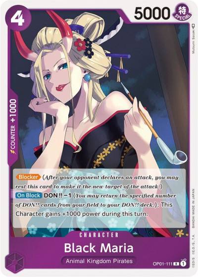 Black Maria OP01-111 Romance Dawn Card