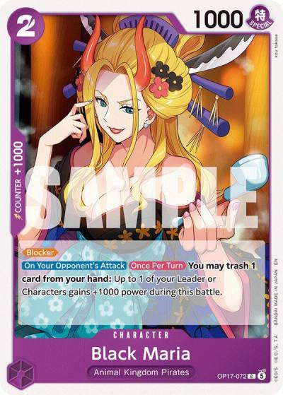 Black Maria OP17-072 The World's Strongest Warriors Card