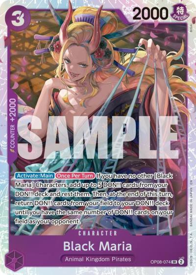 Black Maria (Reprint) OP08-074 Premium Booster -The Best- Vol. 2 Card