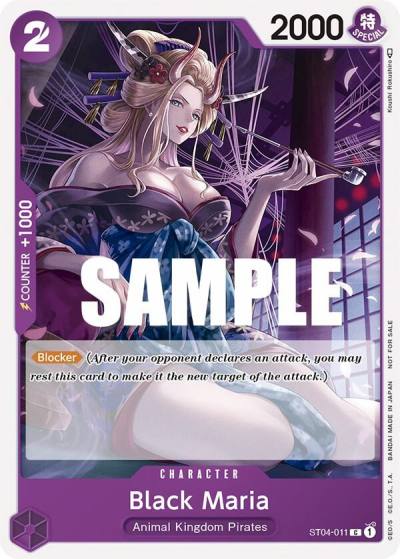Black Maria (Tournament Pack Vol. 2) ST04-011 One Piece Promotion Cards Card
