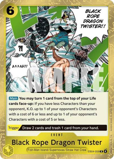 Black Rope Dragon Twister EB04-059 Adventure on Kami's Island Card
