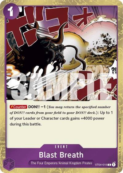 Blast Breath (Jolly Roger Foil) ST04-016 Premium Booster -The Best- Card