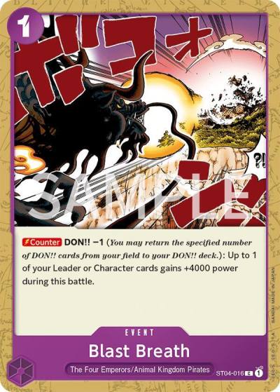 Blast Breath ST04-016 Revision Pack Cards Card