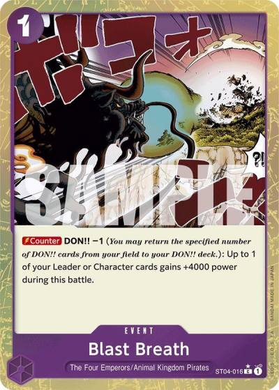 Blast Breath (Textured Foil) ST04-016 Premium Booster -The Best- Card
