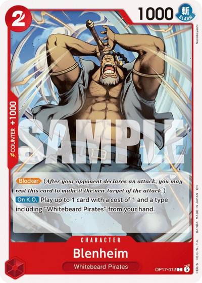 Blenheim OP17-012 The World's Strongest Warriors Card