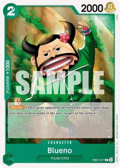 Blueno (017) EB01-017 Extra Booster: Memorial Collection Card