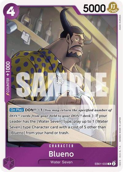 Blueno (033) EB01-033 Extra Booster: Memorial Collection Card