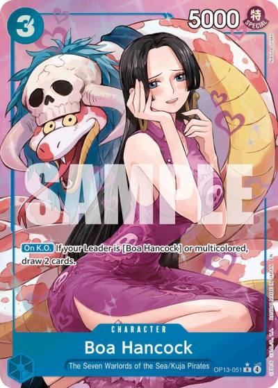 Boa Hancock (Alternate Art) OP13-051 Carrying On His Will Card