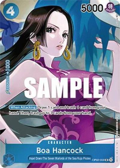 Boa Hancock (Box Topper) OP02-059 Paramount War Card