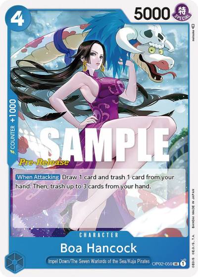 Boa Hancock OP02-059 Paramount War Pre-Release Cards Card