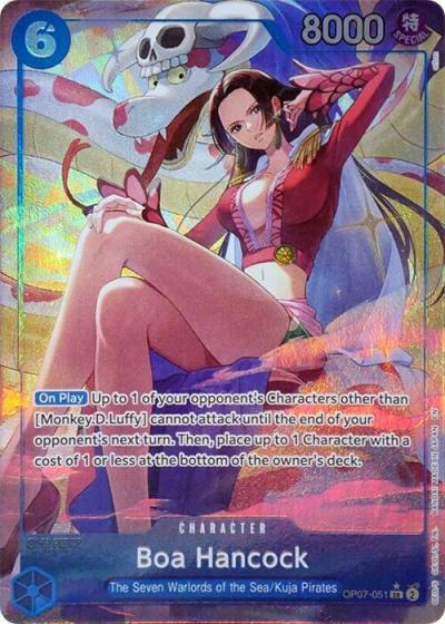 Boa Hancock (Seven Warlords of the Sea Binder Set) (Alternate Art) OP07-051 One Piece Promotion Cards Card