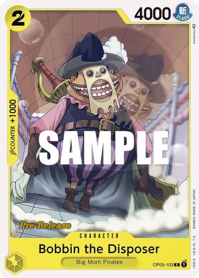 Bobbin the Disposer OP03-103 Pillars of Strength Pre-Release Cards Card