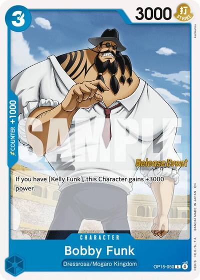 Bobby Funk OP15-050 Adventure on Kami's Island Release Event Cards Card