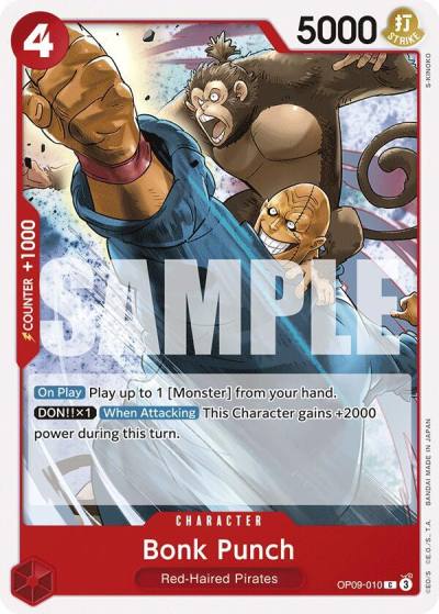 Bonk Punch OP09-010 Emperors in the New World Card