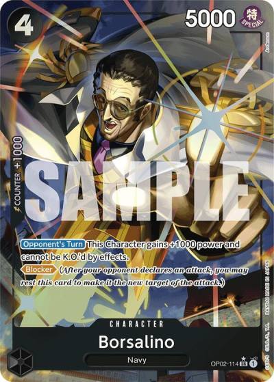 Borsalino (Alternate Art) OP02-114 Premium Booster -The Best- Card