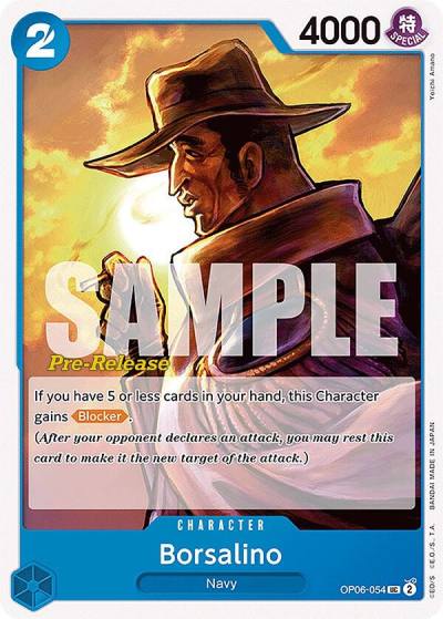 Borsalino OP06-054 Wings of the Captain Pre-Release Cards Card