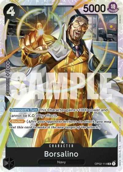 Borsalino (Reprint) OP02-114 Premium Booster -The Best- Card
