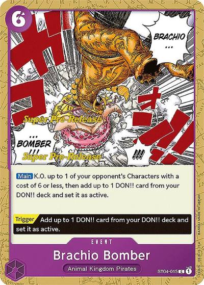 Brachio Bomber ST04-015 Super Pre-Release Starter Deck 4: Animal Kingdom Pirates Card