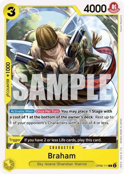 Braham OP06-111 Wings of the Captain Card