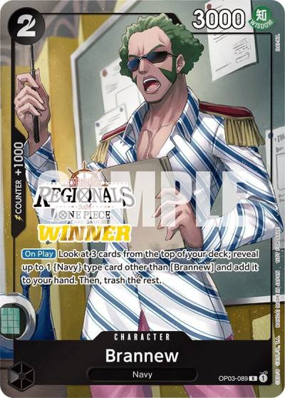 Brannew (Offline Regional 2024) [Winner] OP03-089 One Piece Promotion Cards Card