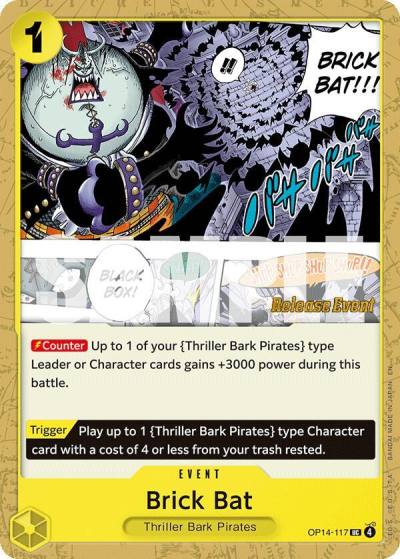 Brick Bat OP14-117 The Azure Sea's Seven Release Event Cards Card