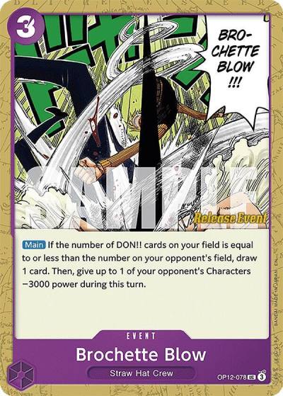 Brochette Blow OP12-078 Legacy of the Master Release Event Cards Card