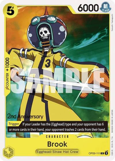 Brook (111) OP09-111 Emperors in the New World: 2nd Anniversary Tournament Cards Card