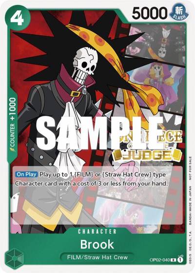 Brook (Judge Pack Vol. 2) OP02-040 One Piece Promotion Cards Card