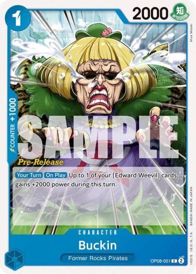Buckin OP08-051 Two Legends Pre-Release Cards Card