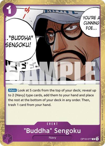 "Buddha" Sengoku OP16-077 The Time of Battle Card