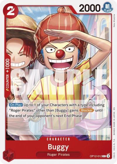 Buggy (012) OP12-012 Legacy of the Master Card