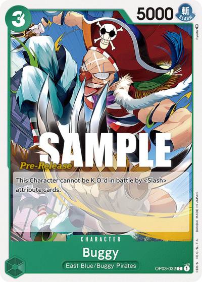 Buggy (032) OP03-032 Pillars of Strength Pre-Release Cards Card