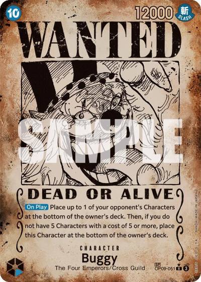 Buggy (051) (Wanted Poster) OP09-051 Emperors in the New World Card