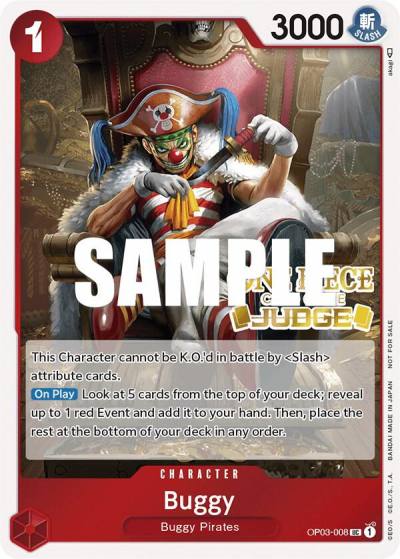 Buggy (Judge Pack Vol. 2) OP03-008 One Piece Promotion Cards Card