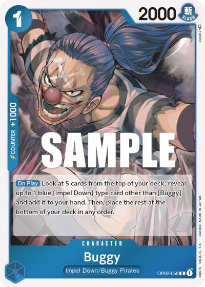 Buggy OP02-058 Paramount War Card