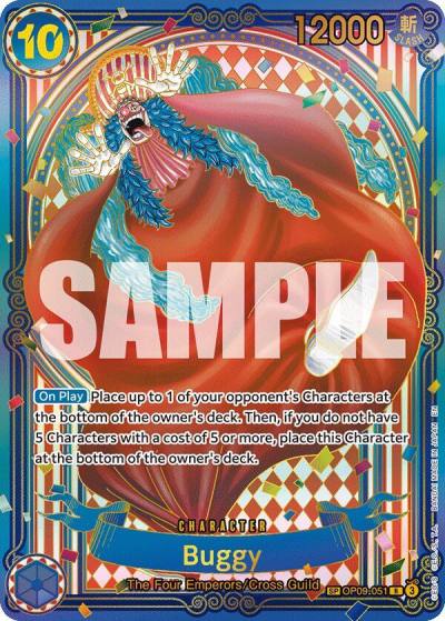 Buggy - OP09-051 (SP) (Gold) OP09-051 The Azure Sea's Seven Card