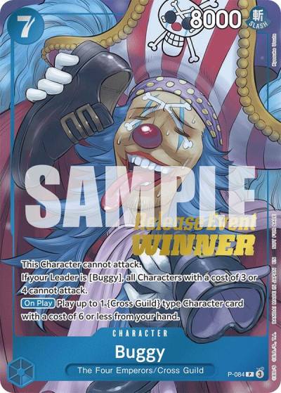 Buggy (OP10 Release Event Winner) P-084 One Piece Promotion Cards Card