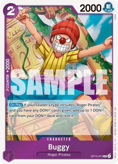 Buggy OP13-072 Carrying On His Will Card