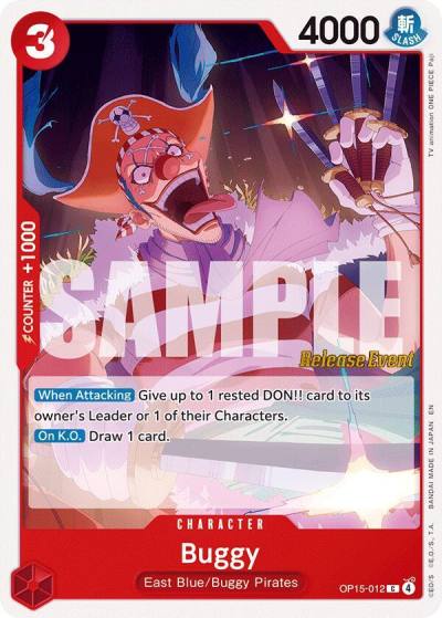 Buggy OP15-012 Adventure on Kami's Island Release Event Cards Card