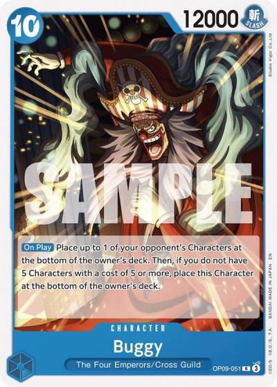 Buggy (Reprint) OP09-051 Starter Deck 25: BLUE Buggy Card