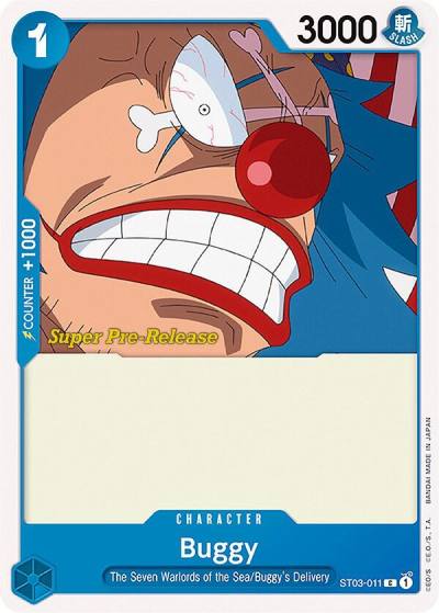 Buggy ST03-011 Super Pre-Release Starter Deck 3: The Seven Warlords of the Sea Card