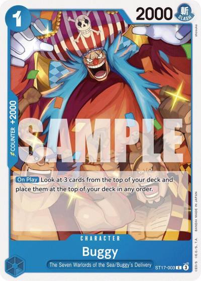 Buggy ST17-003 Starter Deck 17: BLUE Donquixote Doflamingo Card